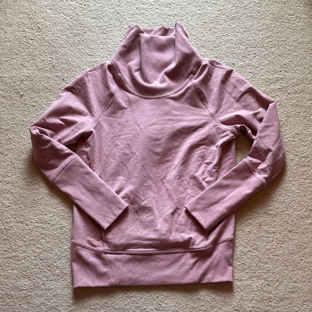 Lululemon Dusty Pink Cowl Neck Sweatshirt